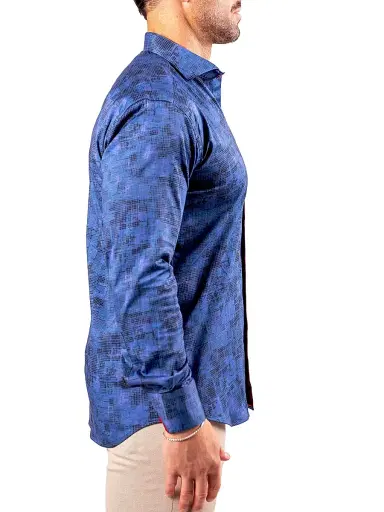 Maceoo Men's Einstein Resistance Shirt - Blue | Thumbnail 6 Maceoo Men's Einstein Resistance Shirt - Blue | Thumbnail 6