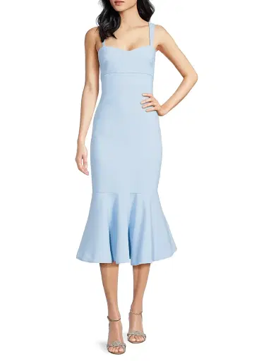 Likely Women's Dalia Sheath Flounce Cocktail Dress - Blue Bell - Size 12 | Thumbnail 2