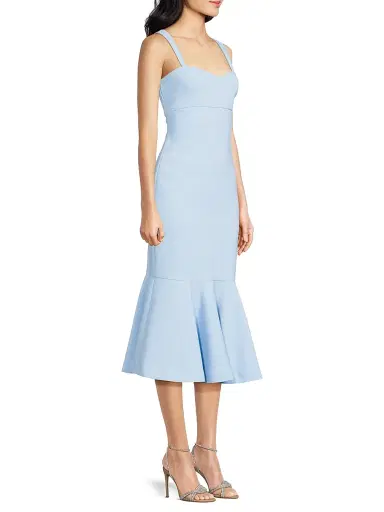 Likely Women's Dalia Sheath Flounce Cocktail Dress - Blue Bell - Size 12 | Thumbnail 4