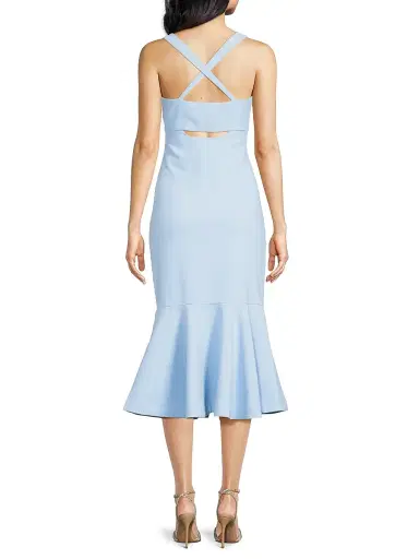 Likely Women's Dalia Sheath Flounce Cocktail Dress - Blue Bell - Size 12 | Thumbnail 5