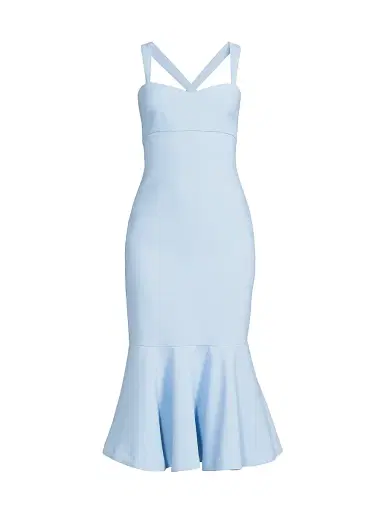 Likely Women's Dalia Sheath Flounce Cocktail Dress - Blue Bell - Size 12 | Thumbnail 1
