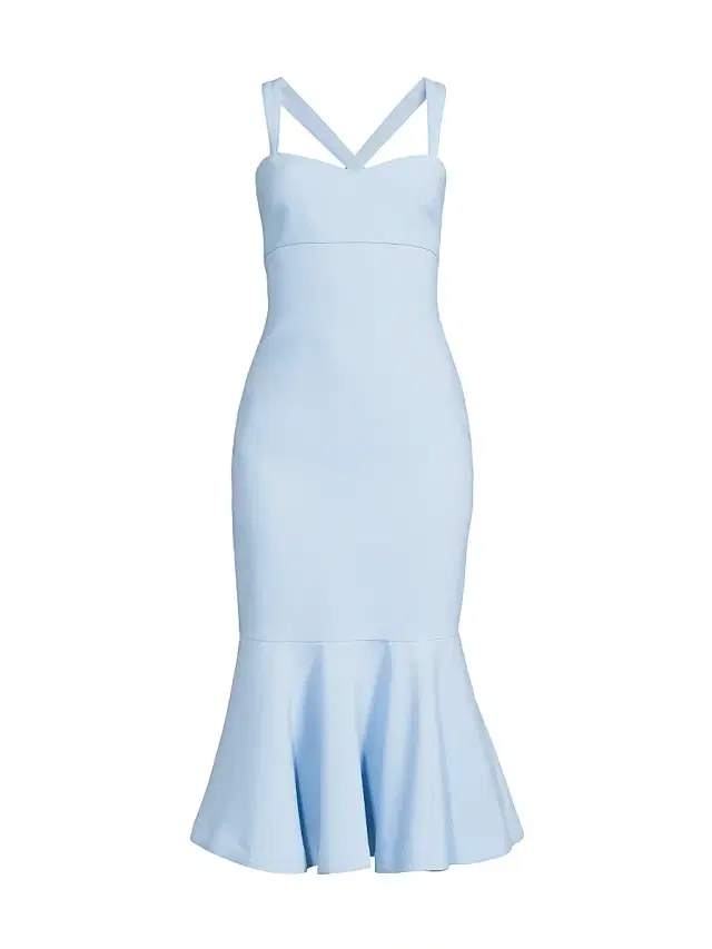 Women's Dalia Sheath Flounce Cocktail Dress - Blue Bell