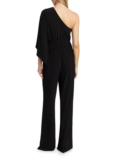 Ramy Brook Women's Miranda One-Shoulder Jumpsuit - Black | Thumbnail 5