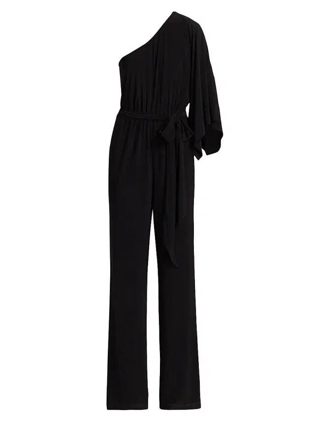 Ramy Brook Women's Miranda One-Shoulder Jumpsuit - Black