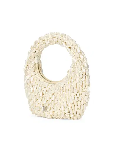 Staud Women's Reef Shell Top Handle Bag - Cream | Thumbnail 2 Staud Women's Reef Shell Top Handle Bag - Cream | Thumbnail 2