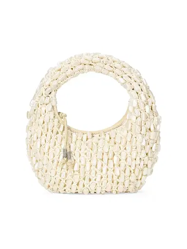 Staud Women's Reef Shell Top Handle Bag - Cream | Thumbnail 1 Staud Women's Reef Shell Top Handle Bag - Cream | Thumbnail 1