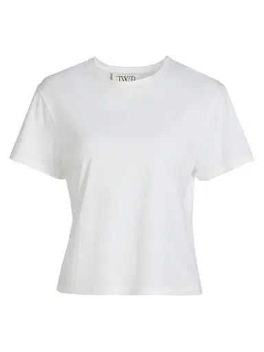 TWP Women's His Jersey Crewneck Tee - White - Size XL | Thumbnail 1