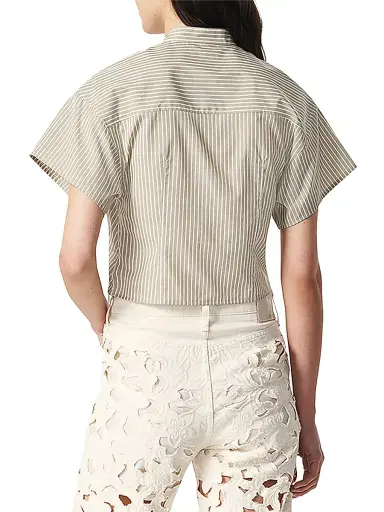 rag & bone Women's Gretchen Striped Poplin Twist Shirt | Thumbnail 4 rag & bone Women's Gretchen Striped Poplin Twist Shirt | Thumbnail 4