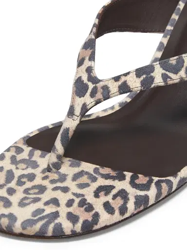 Reformation Women's Sophie 50MM Leopard-Print Suede Sandals - Leopard | Thumbnail 5 Reformation Women's Sophie 50MM Leopard-Print Suede Sandals - Leopard | Thumbnail 5