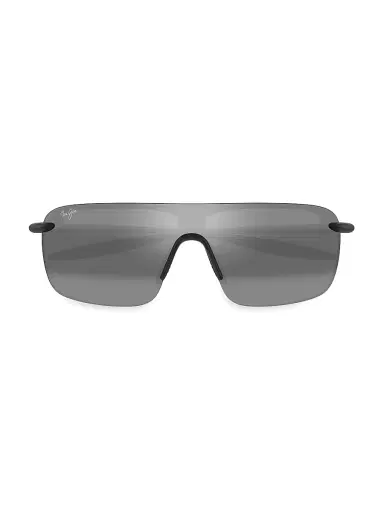 Maui Jim Men's Ekolu Palulu 99MM Shield Sunglasses - Black | Thumbnail 2