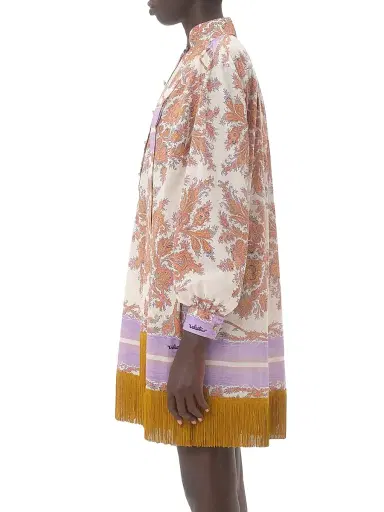 Valentino Garavani Women's Short Dress in Voyage Imaginaire Muslin | Thumbnail 3 Valentino Garavani Women's Short Dress in Voyage Imaginaire Muslin | Thumbnail 3