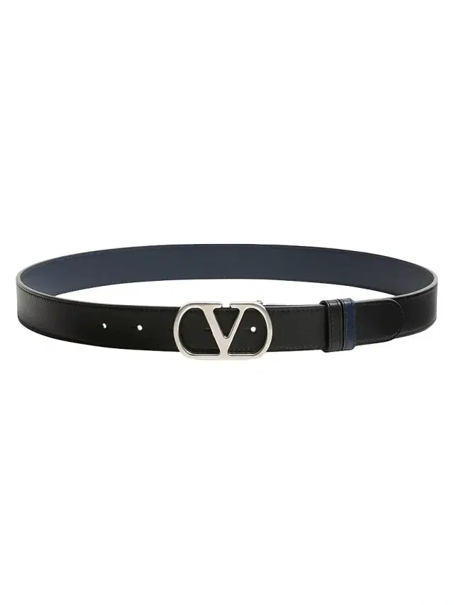 Men's Vlogo Signature Reversible Shiny Calfskin Belt 30MM - Black