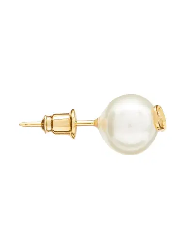 Valentino Garavani Women's VLogo Signature Earrings With Pearls - White | Thumbnail 4
