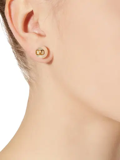 Valentino Garavani Women's VLogo Signature Earrings With Pearls - White | Thumbnail 6