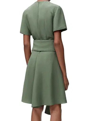 LOEWE Women's x Paula's Ibiza Pebble Pleated Dress - Sage | Thumbnail 5