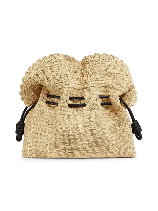 Women's  x Paula's Ibiza Flamenco Raffia Clutch - Natural