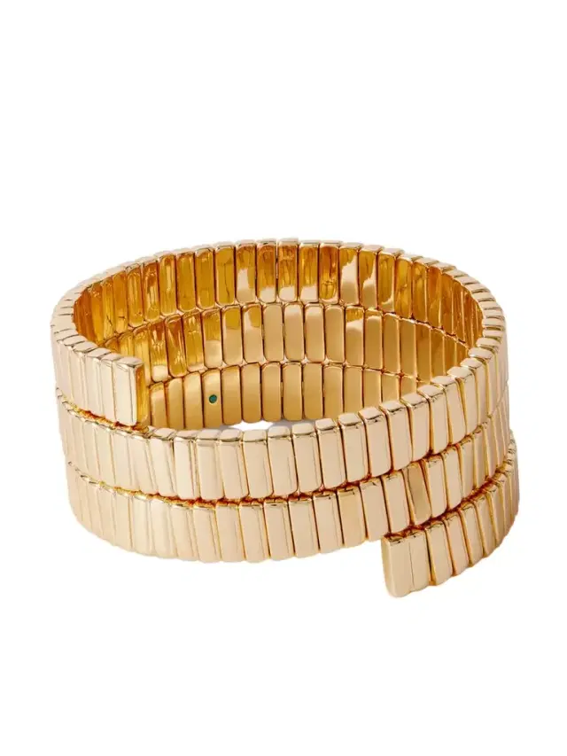 The Cobra Triple Wrap Gold-tone Bracelet