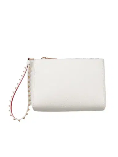 Christian Louboutin Cabata Studded Textured-leather Clutch | Thumbnail 1 Christian Louboutin Cabata Studded Textured-leather Clutch | Thumbnail 1