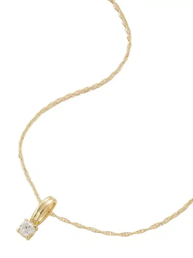 STONE AND STRAND Flow 14-karat Gold Diamond Necklace | Thumbnail 1 STONE AND STRAND Flow 14-karat Gold Diamond Necklace | Thumbnail 1