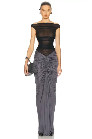 Atlein Ruched Pocket Long Skirt | Thumbnail 5
