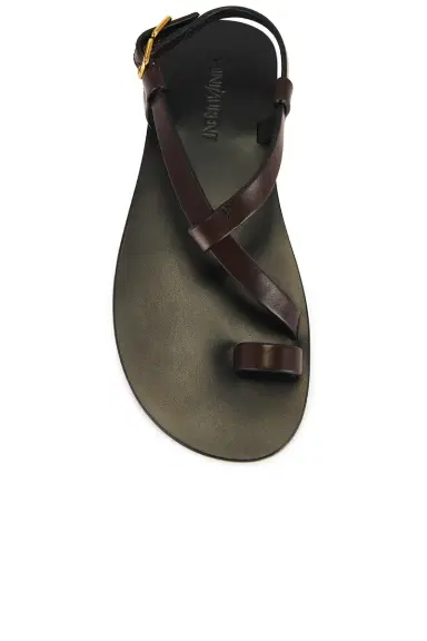 Saint Laurent Party Flat Sandal | Thumbnail 4 Saint Laurent Party Flat Sandal | Thumbnail 4