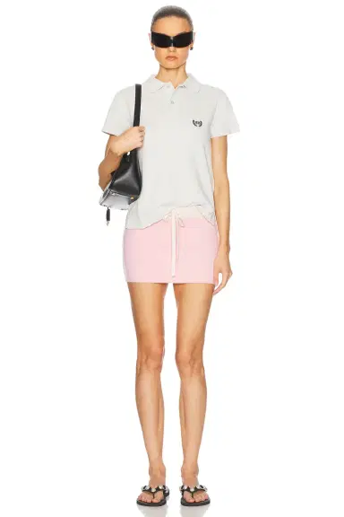 Balenciaga Short Sleeve Fitted Polo | Thumbnail 4 Balenciaga Short Sleeve Fitted Polo | Thumbnail 4