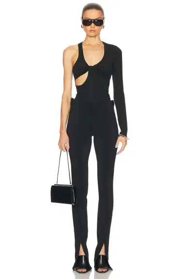 Courreges Twist Asymmetrical Jersey Top | Thumbnail 5