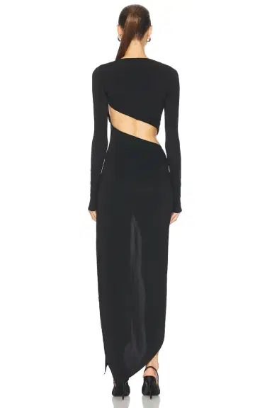 Alexandre Vauthier Asymmetrical Maxi Dress | Thumbnail 4