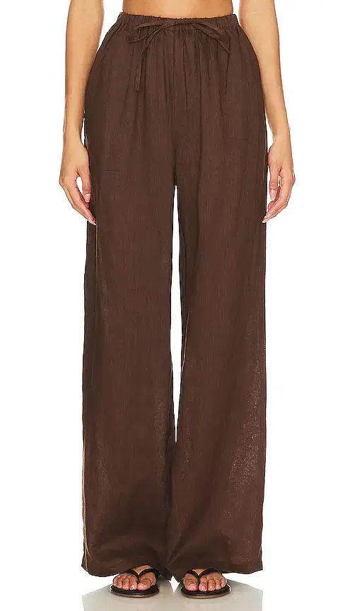 AEXAE Linen Drawstring Trouser