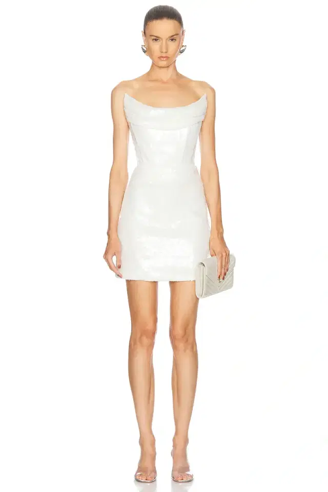 MACH & MACH Sequin Corset Mini Dress