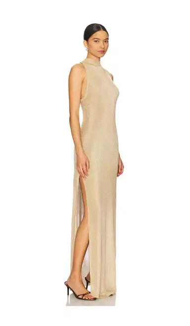 SEROYA Henne Metallic Dress | Thumbnail 2