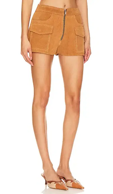 Understated Leather Sugar Suede Shorts | Thumbnail 2 Understated Leather Sugar Suede Shorts | Thumbnail 2