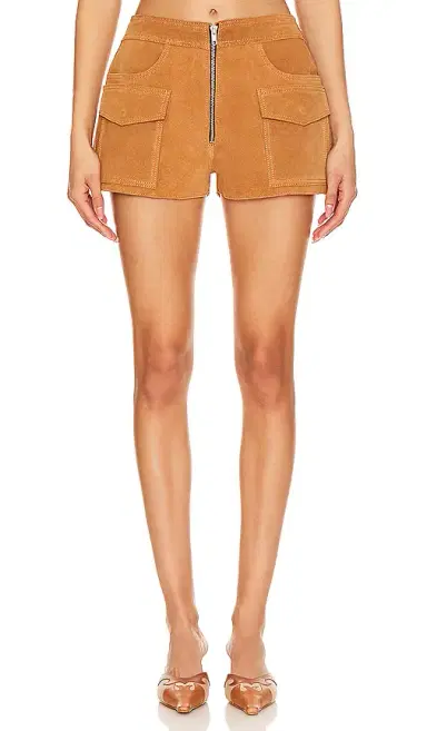 Understated Leather Sugar Suede Shorts | Thumbnail 1 Understated Leather Sugar Suede Shorts | Thumbnail 1