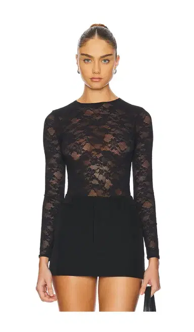 Fleur du Mal Le Stretch Long Sleeve Bodysuit | Thumbnail 1 Fleur du Mal Le Stretch Long Sleeve Bodysuit | Thumbnail 1