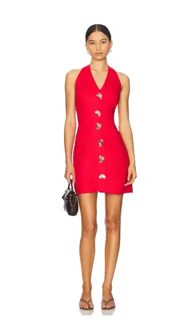 SELMACILEK Button Detail Mini Dress | Thumbnail 1