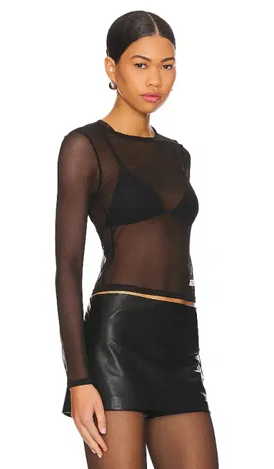 Alexander Wang Bodycon Long Sleeve Tee | Thumbnail 2