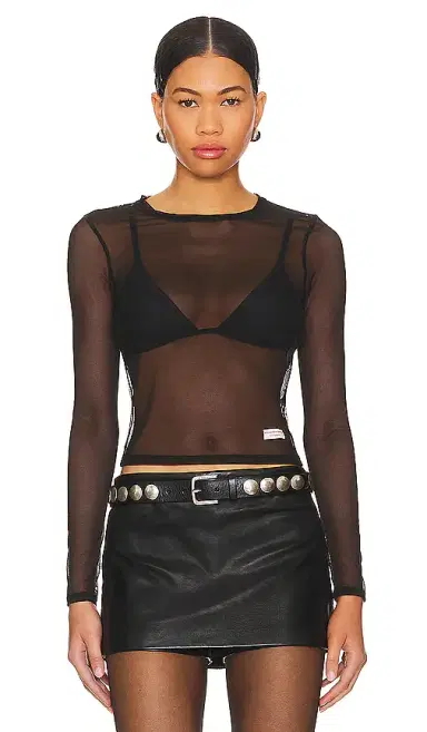 Alexander Wang Bodycon Long Sleeve Tee | Thumbnail 1