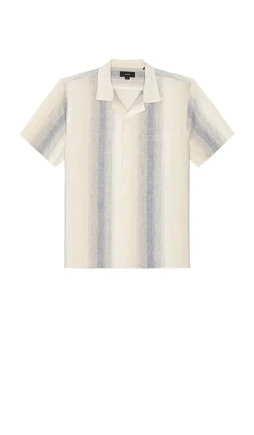 Vince Marina Stripe Short Sleeve Cabana Shirt