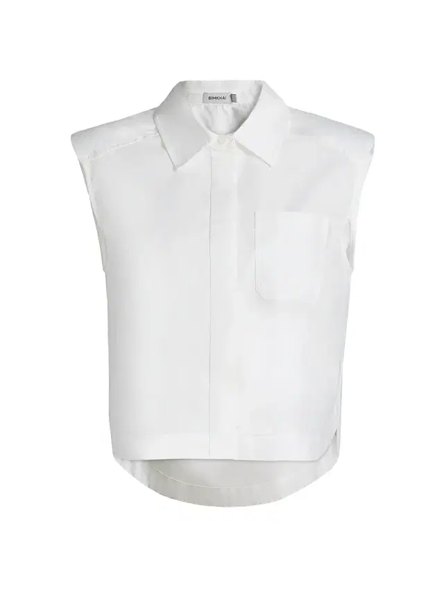 Women's Winslow Cropped Sleeveless Button-Front Shirt - White
