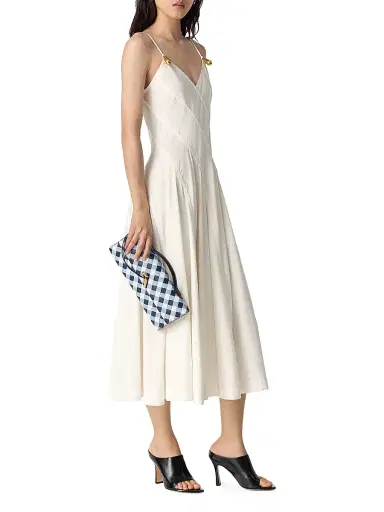 Bottega Veneta Women's Andiamo Vichy Leather Clutch | Thumbnail 2 Bottega Veneta Women's Andiamo Vichy Leather Clutch | Thumbnail 2