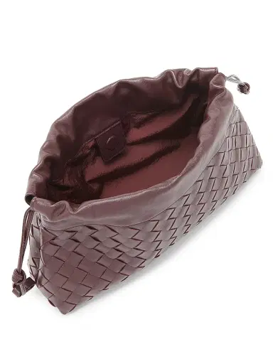 Bottega Veneta Women's Dustbag Notte Intrecciato Leather Chain Shoulder Bag | Thumbnail 4