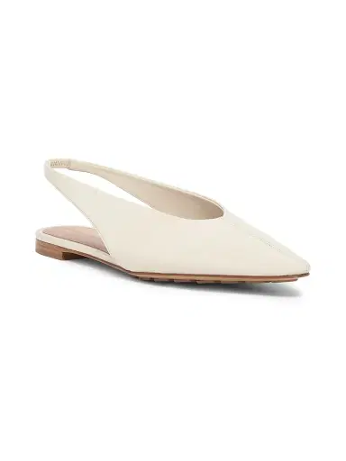 Bottega Veneta Women's Leather Slingback Flats - Sea Salt - Size 11.5 | Thumbnail 2