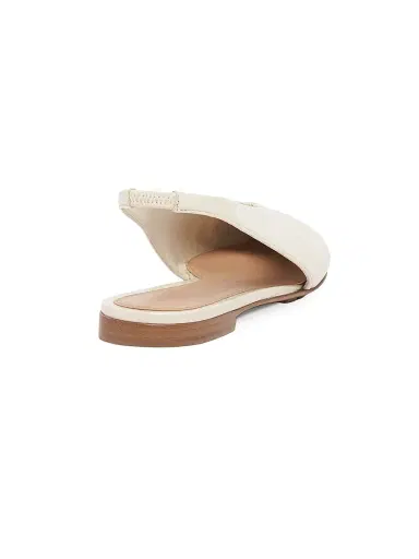 Bottega Veneta Women's Leather Slingback Flats - Sea Salt - Size 11.5 | Thumbnail 3