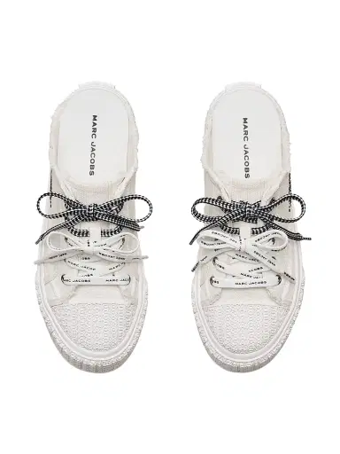 Marc Jacobs Women's The Sneaker Canvas Mules - Black | Thumbnail 12