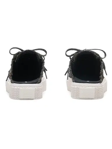 Marc Jacobs Women's The Sneaker Canvas Mules - Black | Thumbnail 3