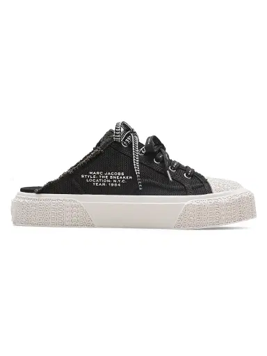 Marc Jacobs Women's The Sneaker Canvas Mules - Black | Thumbnail 1