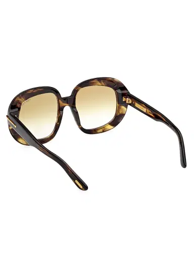 Tom Ford Women's ICON 53MM Round Sunglasses - Brown Olive | Thumbnail 4 Tom Ford Women's ICON 53MM Round Sunglasses - Brown Olive | Thumbnail 4
