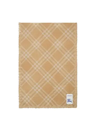 Burberry Women's Wide Check Wool Scarf | Thumbnail 4 Burberry Women's Wide Check Wool Scarf | Thumbnail 4