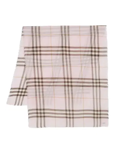 Burberry Women's Check Wool Scarf | Thumbnail 3