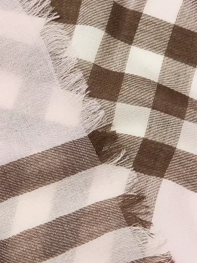 Burberry Women's Check Wool Scarf | Thumbnail 4